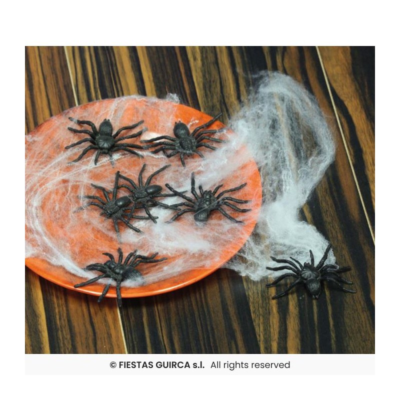 SAC DE 8 ARAIGNEES 6 CM SAC DE 8 ARAIGNEES 6 CM