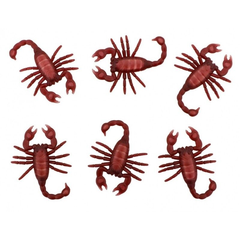 SACHET DE 6 SCORPIONS 6.8 X 5.5 X 8 CM SACHET DE 6 SCORPIONS 6.8 X 5.5 X 8 CM