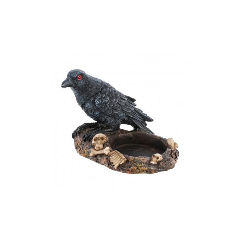 BOUGEOIR CHAUFFE PLAT CORBEAU RESINE 8 CM X 6 CM X 6.5 CM MODEL ASSORTIS BOUGEOIR CHAUFFE PLAT CORBEAU RESINE 8 CM X 6 CM X 6.5 CM MODEL ASSORTIS