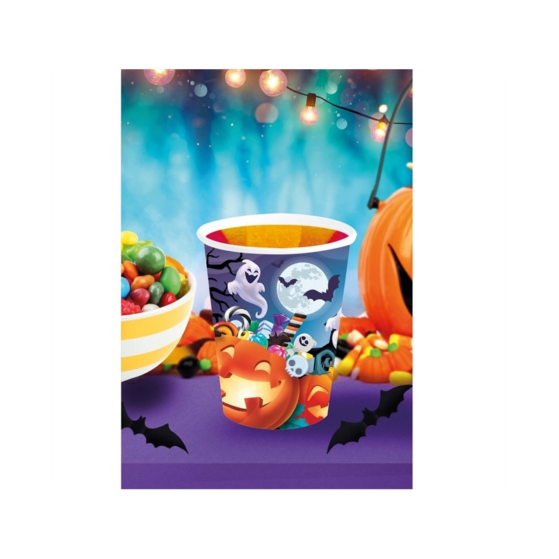 6 GOBELETS HALLOWEEN CITROUILLES ET FANTOMES 240 ML 6 GOBELETS HALLOWEEN CITROUILLES ET FANTOMES 240 ML