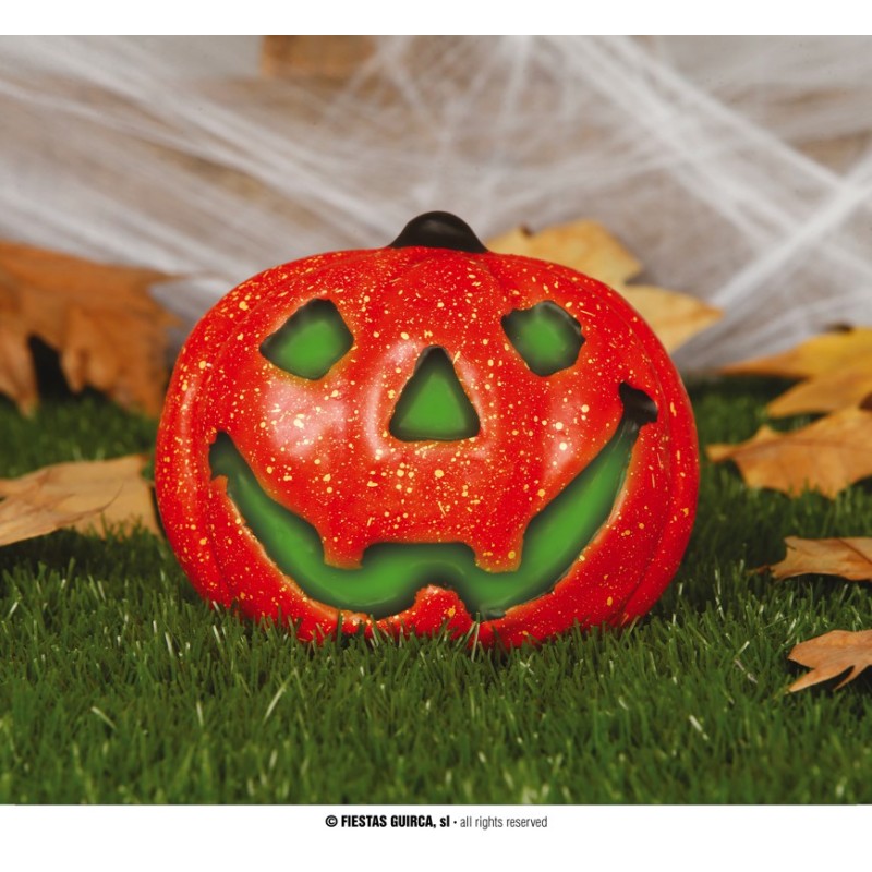 DECORATION HALLOWEEN CITROUILLE LUMINEUSE A POSER 17 CM DECORATION HALLOWEEN CITROUILLE LUMINEUSE A POSER 17 CM