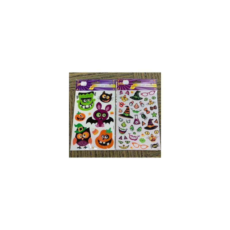 AUTOCOLLANT HALLOWEEN AVEC YEUX MOBILE AUTOCOLLANT HALLOWEEN AVEC YEUX MOBILE