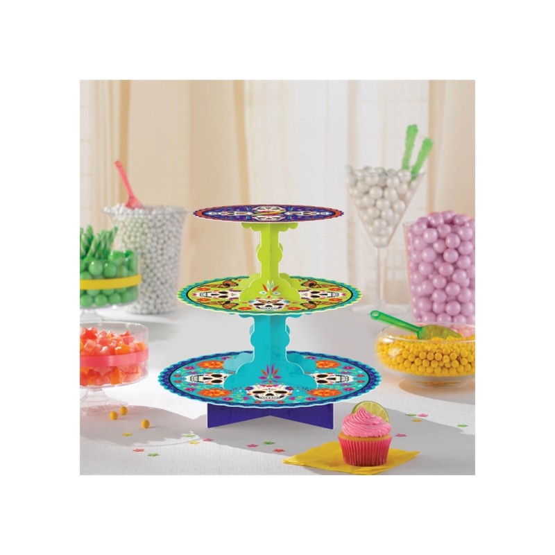 STAND A CUP CAKE DAY OF DEAD 29.2 X 29.8 CM STAND A CUP CAKE DAY OF DEAD 29.2 X 29.8 CM