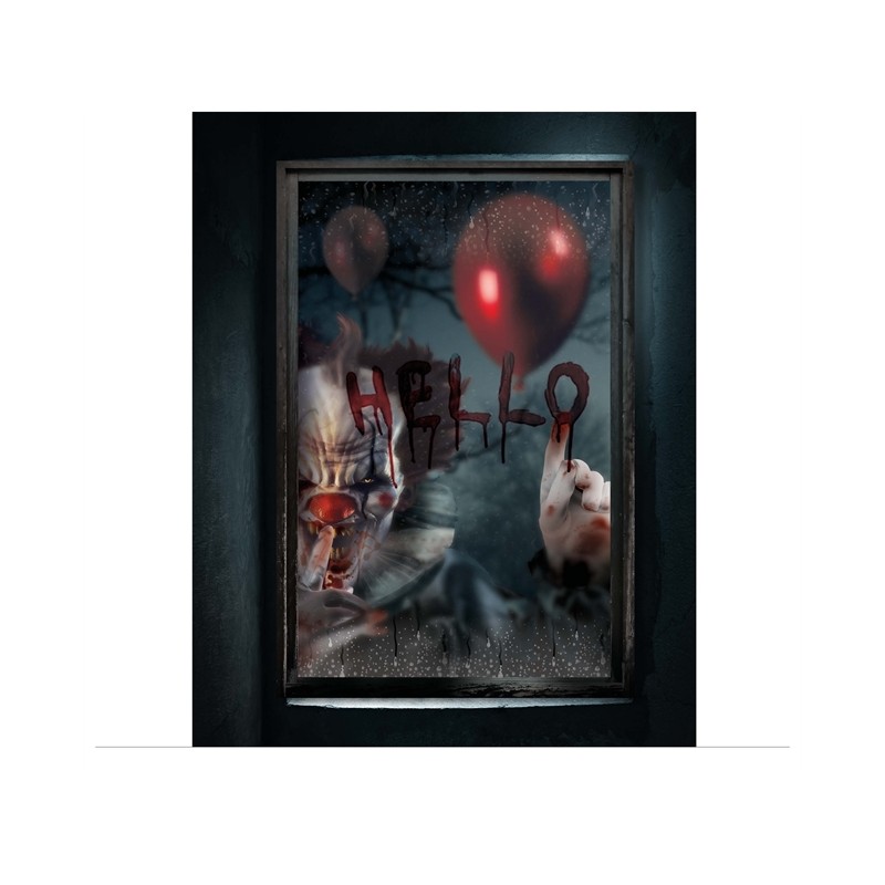 DECORATION HALLOWEEN CLOWN 80 X 120 CM DECORATION HALLOWEEN CLOWN 80 X 120 CM