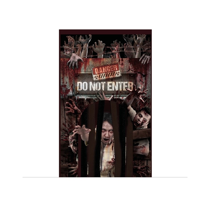 DECORATION DE PORTE ZOMBIE 145 X 240 CM DECORATION DE PORTE ZOMBIE 145 X 240 CM