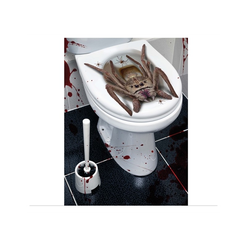 DECORATION HALLOWEEN CUVETTE WC ARAIGNEEE 30 X 40 CM DECORATION HALLOWEEN CUVETTE WC ARAIGNEEE 30 X 40 CM