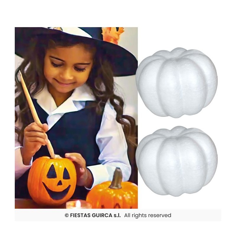 2 CITROUILLES BLANCHE A DECORER 10 CM 2 CITROUILLES BLANCHE A DECORER 10 CM