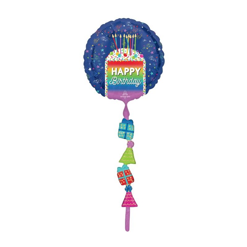 BALLON METALLIQUE ROND AIRWALKER HAPPY BIRTHDAY MULTICOULEUR 60 X 170 CM BALLON METALLIQUE ROND AIRWALKER HAPPY BIRTHDAY MULTICOULEUR 60 X 170 CM