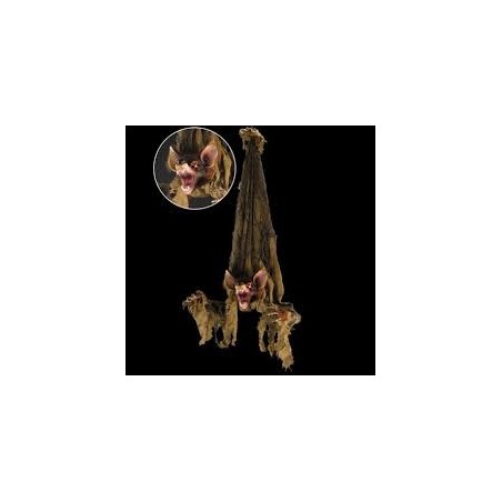 DECORATION HALLOWEEN CHAUVE SOURIS AVEC DENT DE VAMPIRE 