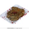 CRAPAUD EN BARQUETTE SOUS FILM TRANSPARENT 18 X 13 CM