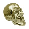 TETE DE MORT OR  17 CM X 11.5 X 13.5 CM 