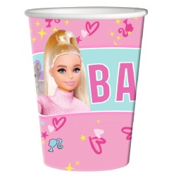 8 GOBELETS EN PAPIER BARBIE 250 ML