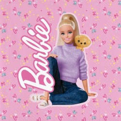 20 SERVIETTES PAPIER BARBIE 33 X 33 CM