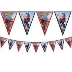GUIRLANDE FANIONS PAVILLONS SPIDERMAN 230 CM 