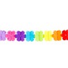 GUIRLANDE PAPIER FLEURS MULTICOLORES