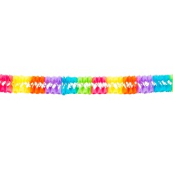 GUIRLANDE PAPIER ACCORDEON MULTICOLORE