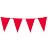 GUIRLANDE PAVILLONS  OU FANIONS ROUGE GRAND MODELE 45 X 30 CM  LONGUEUR 10 M
