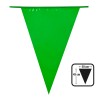 GUIRLANDE PAVILLONS  OU FANIONS VERT GRAND MODELE 45 X 30 CM  LONGUEUR 10 M