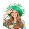 CHAPEAU DE PAILLE HAWAI COULEUR VERT