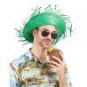 CHAPEAU DE PAILLE HAWAI COULEUR VERT