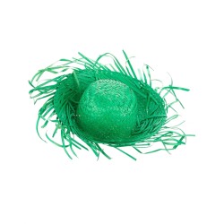 CHAPEAU DE PAILLE HAWAI COULEUR VERT