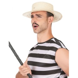 CHAPEAU CANOTIER EN PAILLE 