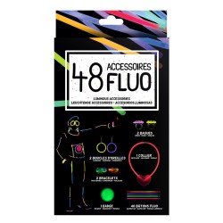 48 ACCESSOIRES  FLUO GLOW STICK COSTUME
