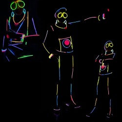 48 ACCESSOIRES  FLUO GLOW STICK COSTUME