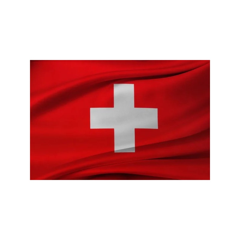 DRAPEAU SUISSE EN TISSU POLYESTER 90 X 150 CM DRAPEAU SUISSE EN TISSU POLYESTER 90 X 150 CM