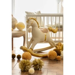BALLON METALLIQUE CHEVAL A BASCULE GONFLAGE AIR 106 X 86 CM
