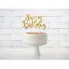 TOP OU PIQUE GATEAU CAKE TOPPER HAPPY BIRTHDAY OR