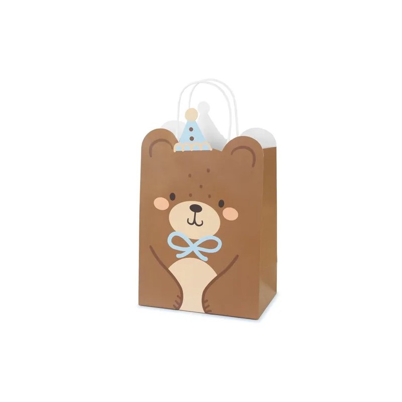 SAC CADEAU OURS EN PELUCHE MARRON