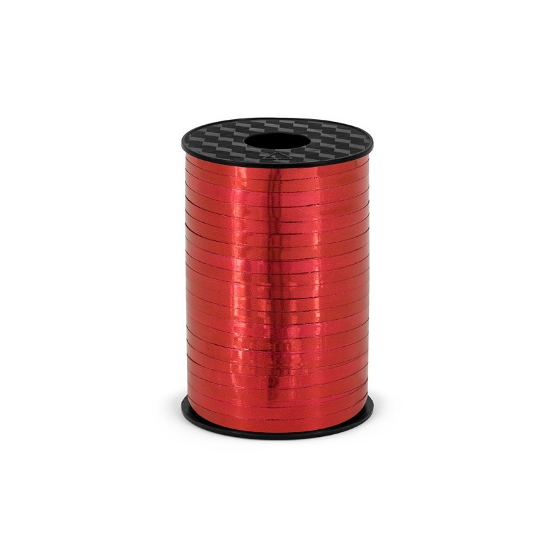 RUBAN BOLDUC ROUGE BRILLANT 5 MM x 225 M RUBAN BOLDUC ROUGE BRILLANT 5 MM x 225 M