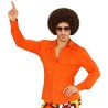 CHEMISE ORANGE ANNEE 70 TAILLE S/M