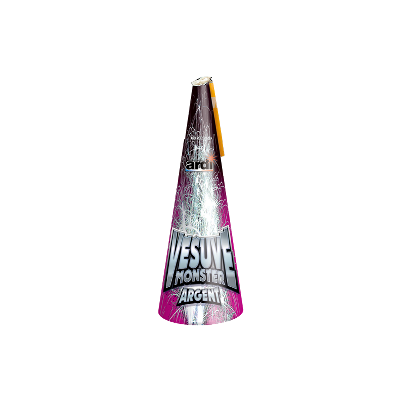 FEU D'ARTIFICE VOLCAN VESUVE MONSTER ARGENT