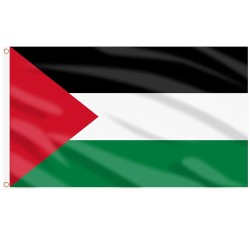 DRAPEAU PALESTINE EN TISSUS 90 X 150 CM