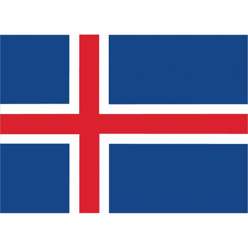 DRAPEAU ISLANDE 90 X 150 CM DRAPEAU ISLANDE 90 X 150 CM