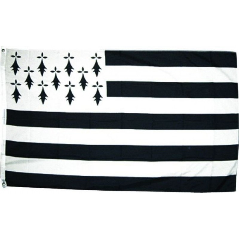DRAPEAU EN TISSU BRETAGNE 90 X 150 CM DRAPEAU EN TISSU BRETAGNE 90 X 150 CM