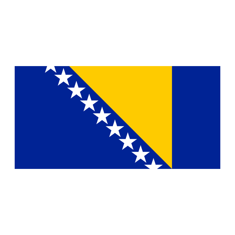 DRAPEAU BOSNIE HERZEGOVINE EN TISSUS 90 X 150 CM 