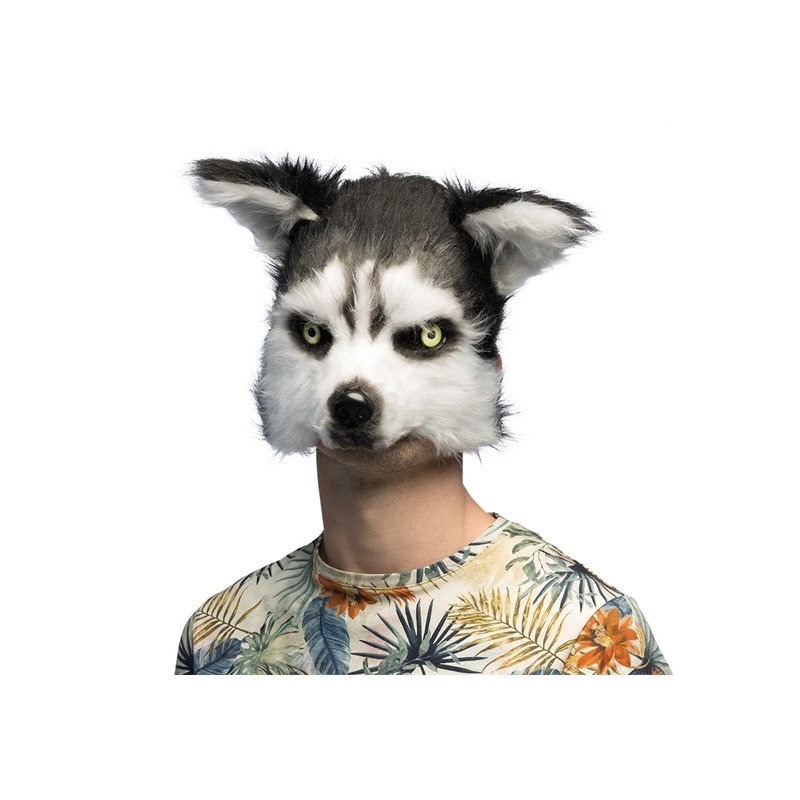 DEMI-MASQUE PELUCHE CHIEN HUSKY DEMI-MASQUE PELUCHE CHIEN HUSKY
