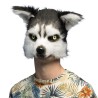 DEMI-MASQUE PELUCHE CHIEN HUSKY 