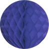 BOULE ALVEOLEE EN PAPIER BLEU ROI 20 CM
