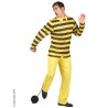 DEGUISEMENT PRISONNIER DALTON NOIR/JAUNE PANTALON JAUNE TAILLE XL