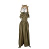 DECORATION HALLOWEEN CREEPY WOMAN FILLE  SON  LUMIERE ET ANIME 160 CM
