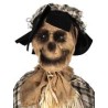 DECORATION HALLOWEEN EPOUVANTAIL SUR CHAISE BASCULE SON  LUMIERE ET ANIME 120 CM