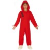 DEGUISEMENT BRAQUEUR OU VOLEUR COMBINAISON ROUGE ENFANT  TAILLE 5-6 ANS 