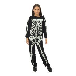 DEGUISEMENT SQUELETTE PHOSPHORESCENT ADULTE TAILLE S-M