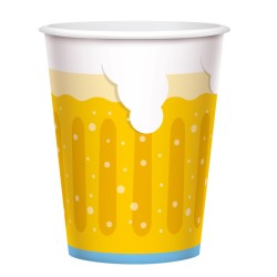 6 GOBELETS EN PAPIER OKTOBERFEST IMPRIME BIERE 450 ML