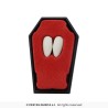2 DENTS CANINES DE DRACULA VAMPIRE AVEC PATE