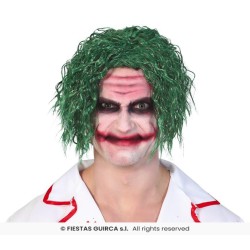 PERRUQUE CLOWN TUEUR JOKER  VERTE